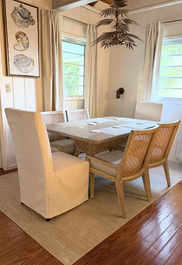Sun-filled dining corner